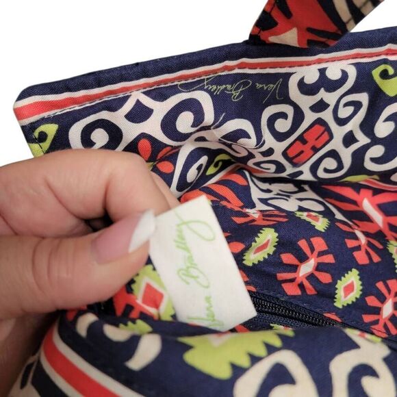 Vera Bradley Rare Retired Sun Valley Two Way Tote Crossbody Purse Large Bag - Picture 3 of 12